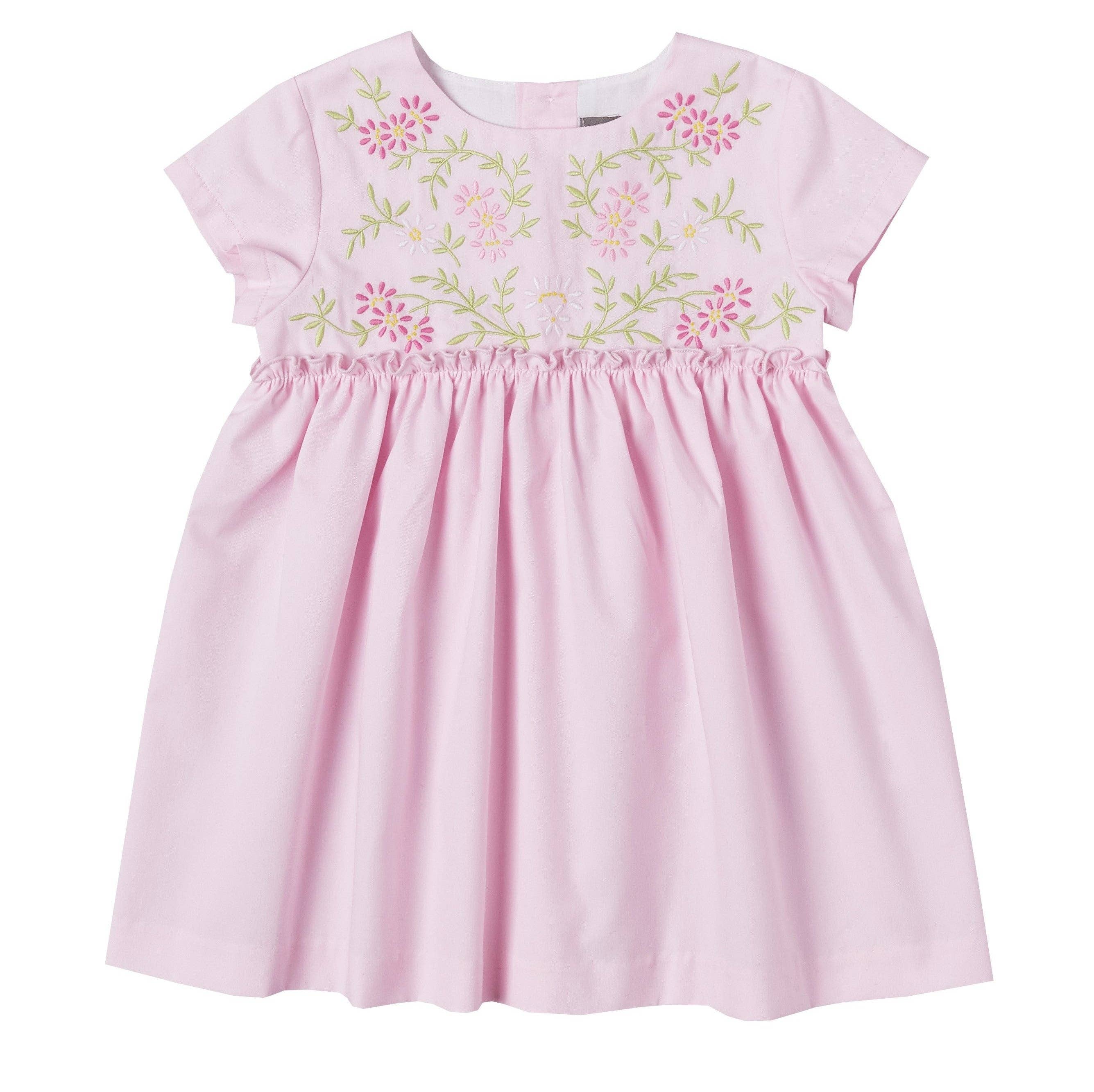 Floral Embroidered Dress - CapuletKids