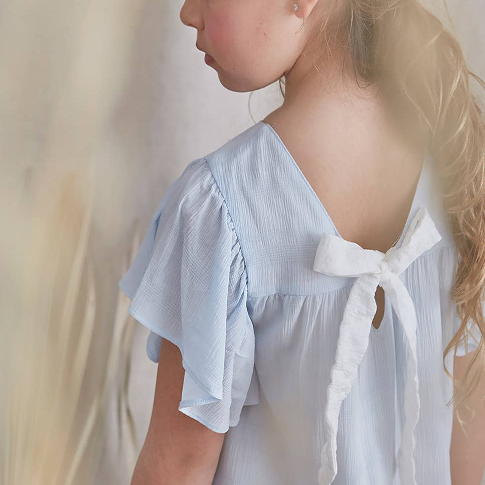 Light Blue Bambula Girl's Dress light blue - CapuletKids