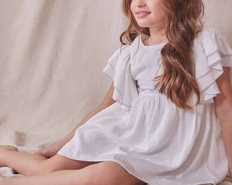 Contrast Trim Dress - CapuletKids