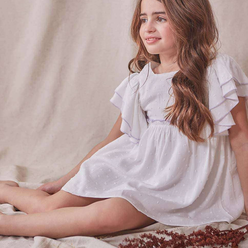 Contrast Trim Dress - CapuletKids