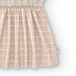 mimOOkids Barcelona - The Montessori Brand /  Combined Dress Organic Recycled Cotton Checkers for Mini Girls and Baby Girls - CapuletKids