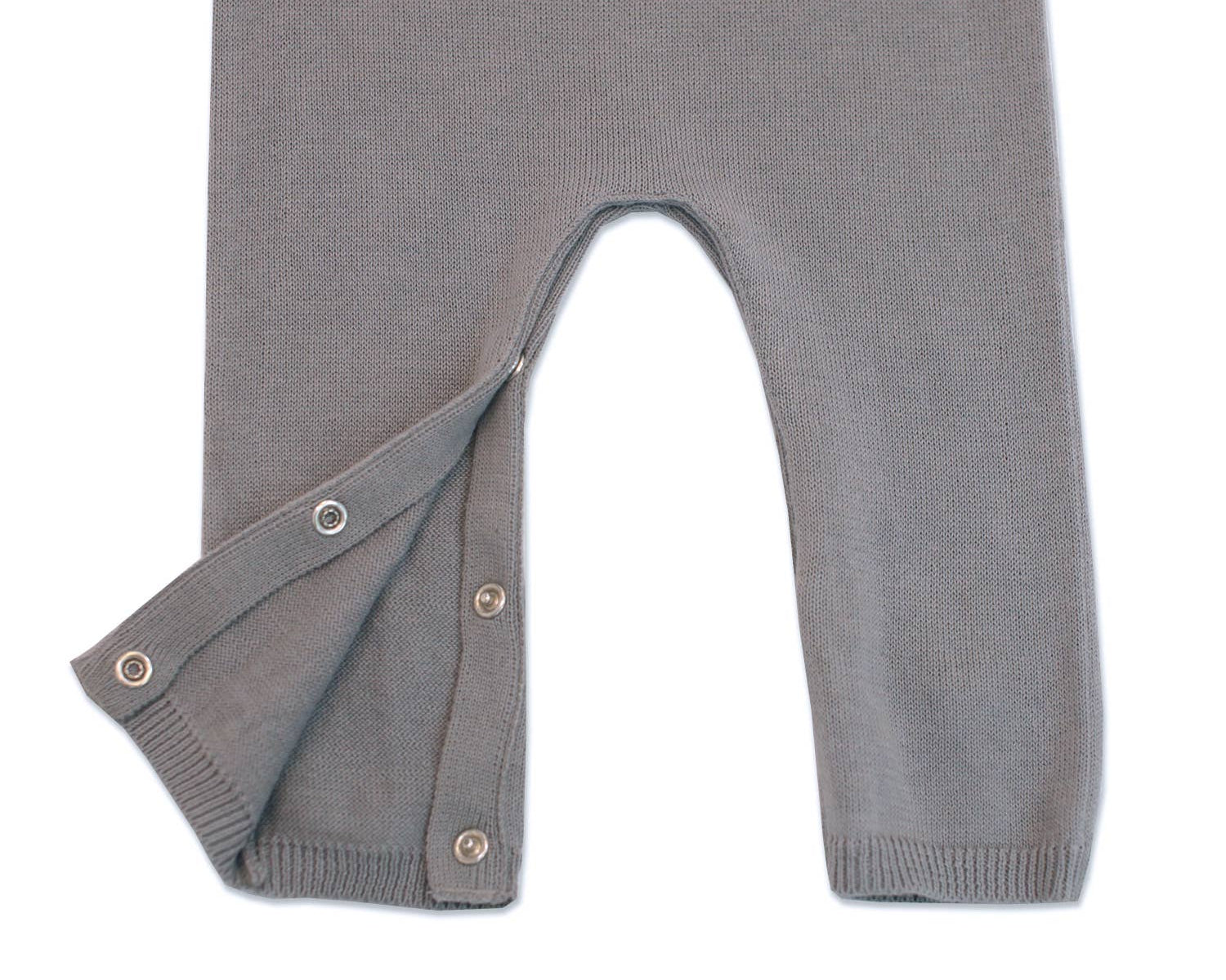 Viverano Organics| Milan Pastel Kangaroo Knit Coverall Romper (Organic Cotton) Mini Kids 0-12M - CapuletKids