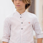 Tartine Et Chocolat Embroidered-Logo Striped Top - CapuletKids