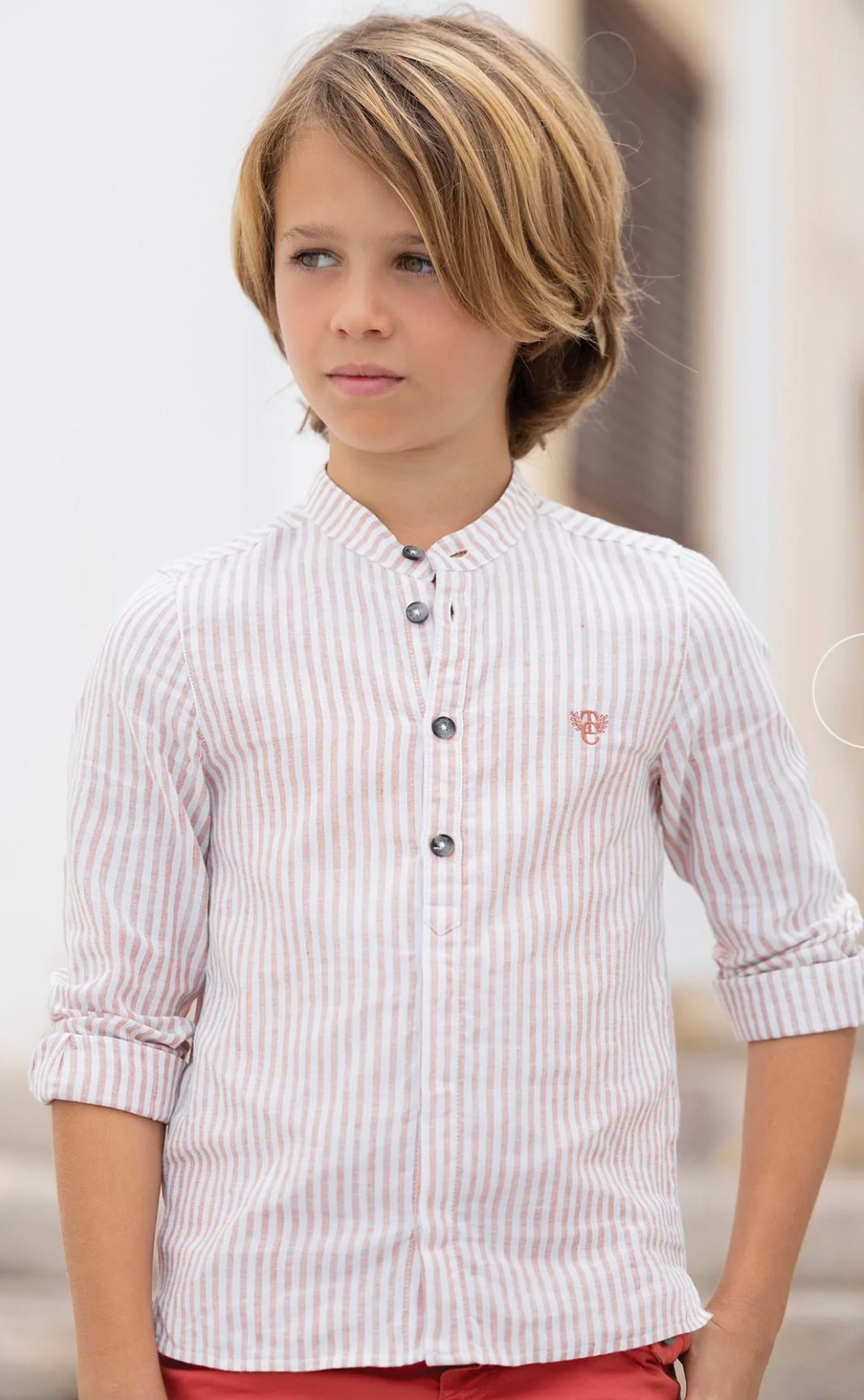 Tartine Et Chocolat Embroidered-Logo Striped Top - CapuletKids