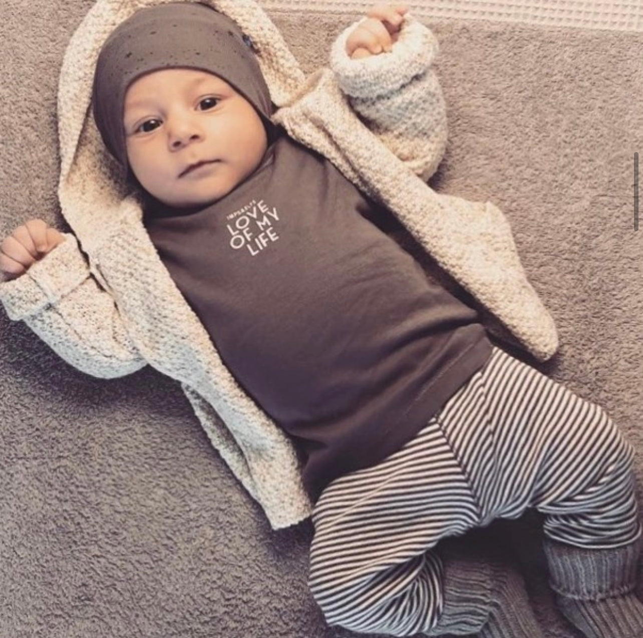 Imps & Elfs Long Sleeve Certified Organic Cotton T-Shirt Sweatshirt With Cute Logos for Mini Girls and Boys 0-9M - CapuletKids