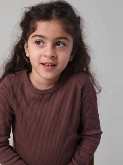 Mar Mar  Copenhagen Ribbed Set Sleeve (Mahogany) for Teens - CapuletKids
