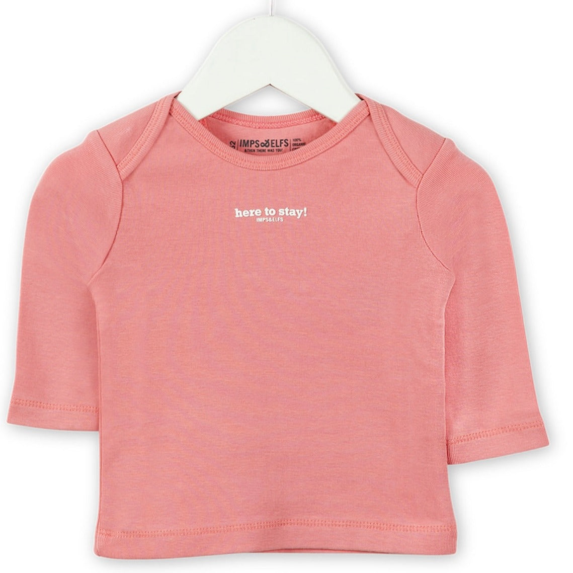 Imps & Elfs Long Sleeve Certified Organic Cotton T-Shirt Sweatshirt With Cute Logos for Mini Girls and Boys 0-9M - CapuletKids