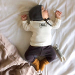 Imps & Elfs Long Sleeve Certified Organic Cotton T-Shirt Sweatshirt With Cute Logos for Mini Girls and Boys 0-9M - CapuletKids