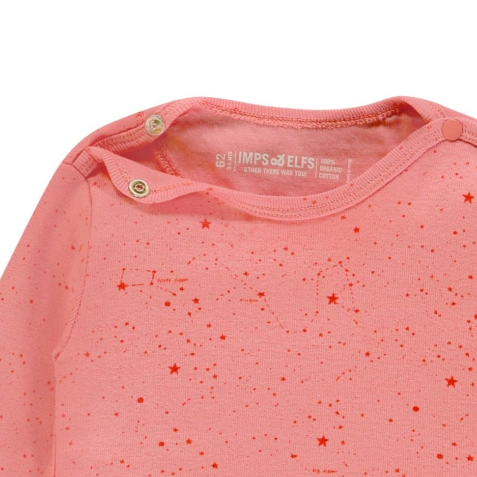 Imps & Elfs Organic Cotton Long Sleeve Unisex T-Shirt for Mini Babies 0-12M