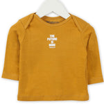 Imps & Elfs Long Sleeve Organic Cotton T-Shirt With Cute Logos for Mini Girls and Boys 0-9M