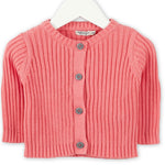 Imps & Elfs Knitted Unisex Organic Cotton Cardigan for Newborn to Mini Girls and Boys 0-12M - CapuletKids