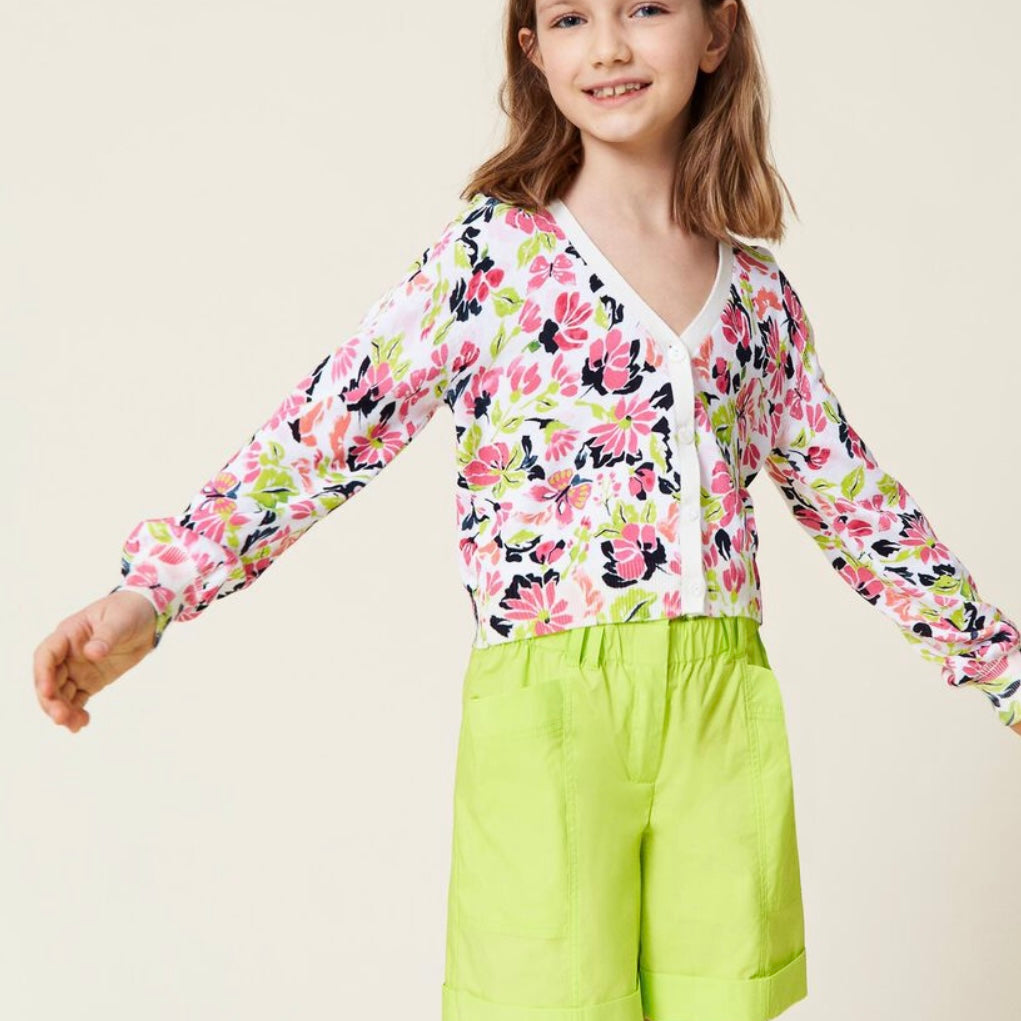 Twinset Printed knit cardigan - CapuletKids