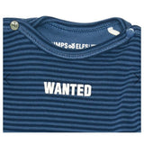 Imps & Elfs Cotton Long Sleeve Stripe T-Shirt "Wanted" for Mini Girls and Boys 3M - 1Y - CapuletKids