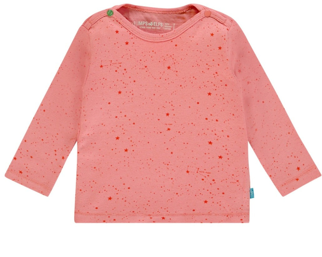Imps & Elfs Organic Cotton Long Sleeve Unisex T-Shirt for Mini Babies 0-12M