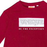 UBS2 Girls Red Stretch Cotton Terry Dress - CapuletKids