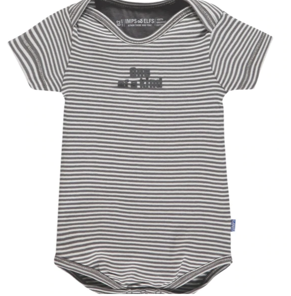 Imps & Elfs One of a Kind Striped Organic Cotton Onesie Bodysuit for Mini Girls and Boys