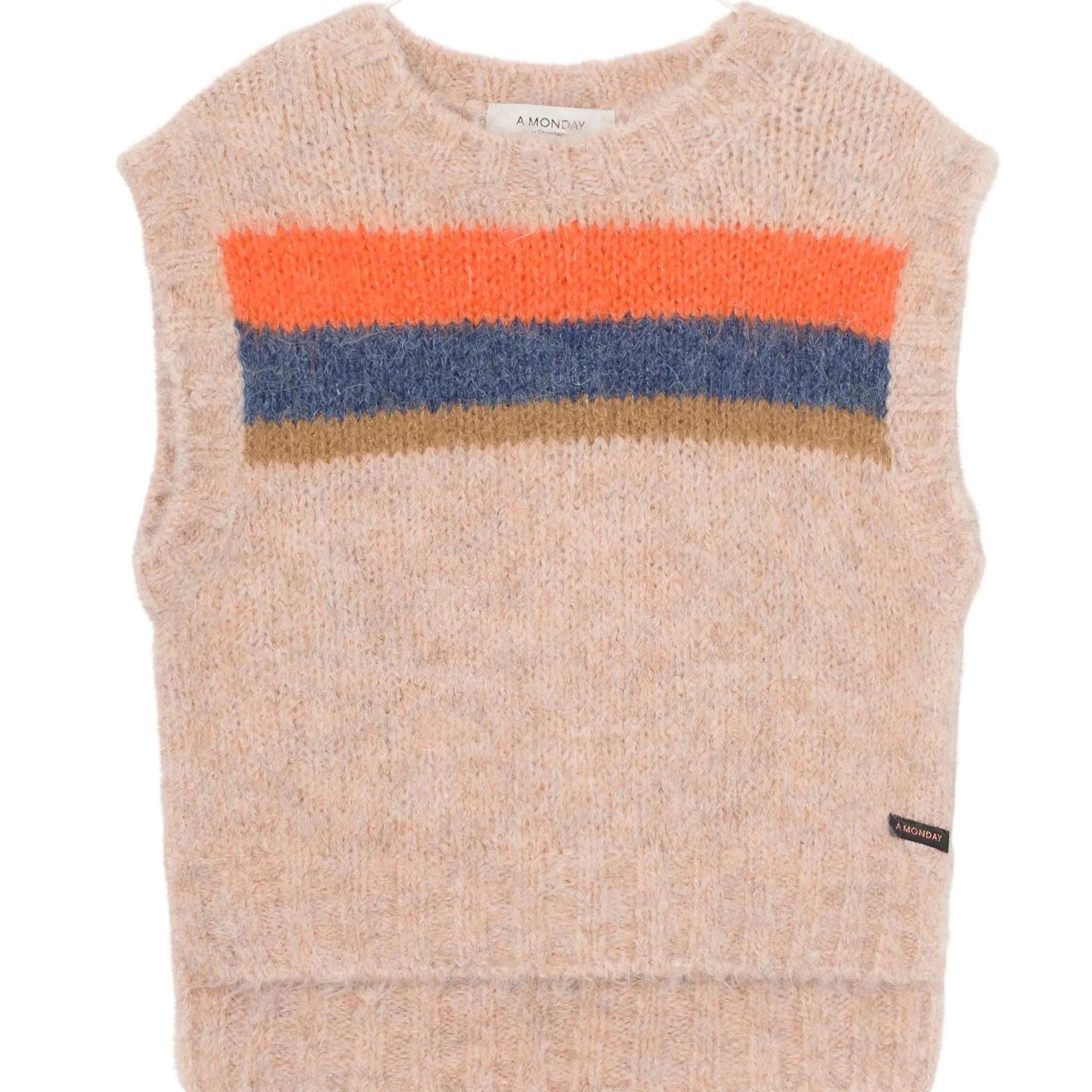 A Monday In Copenhagen Elsa Vest  in Butter Cream for Girls 4Y-8Y - CapuletKids