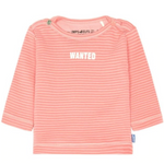Imps & Elfs Cotton Long Sleeve Stripe T-Shirt "Wanted" for Mini Girls and Mini Boys From Newborn to 1Y