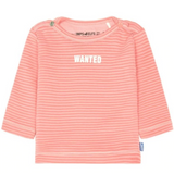 Imps & Elfs Cotton Long Sleeve Stripe T-Shirt "Wanted" for Mini Girls and Mini Boys From Newborn to 1Y